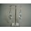 Boucles d'oreilles grappes blanches
