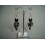 Boucles d'oreilles grappes noires